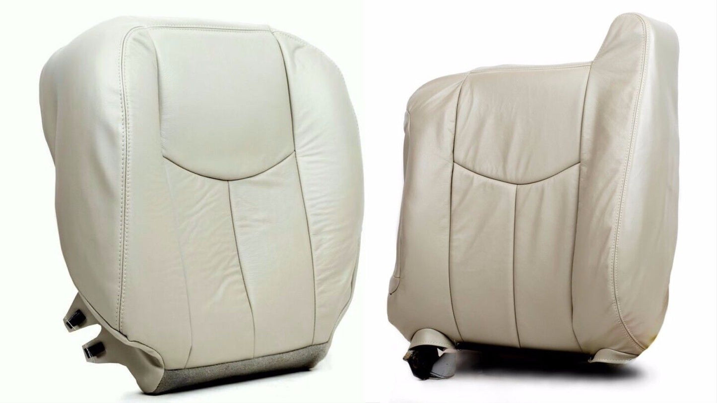 2003 2004 2005 2006 GMC YUKON Passenger Bottom & Lean Back Seat Cover Tan Vinyl 522