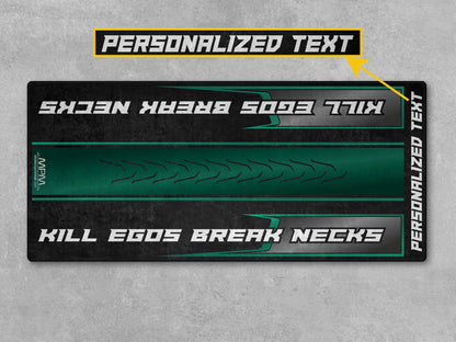 MPM Motorcycle Mat for Cruiser Motorcycle "Kill Egos Break Necks" - MM7309