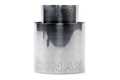 Dinan Double-Walled 4" Clamp-On Exhaust Tip (Polished) Polished - 4" Outlet, 3" Inlet