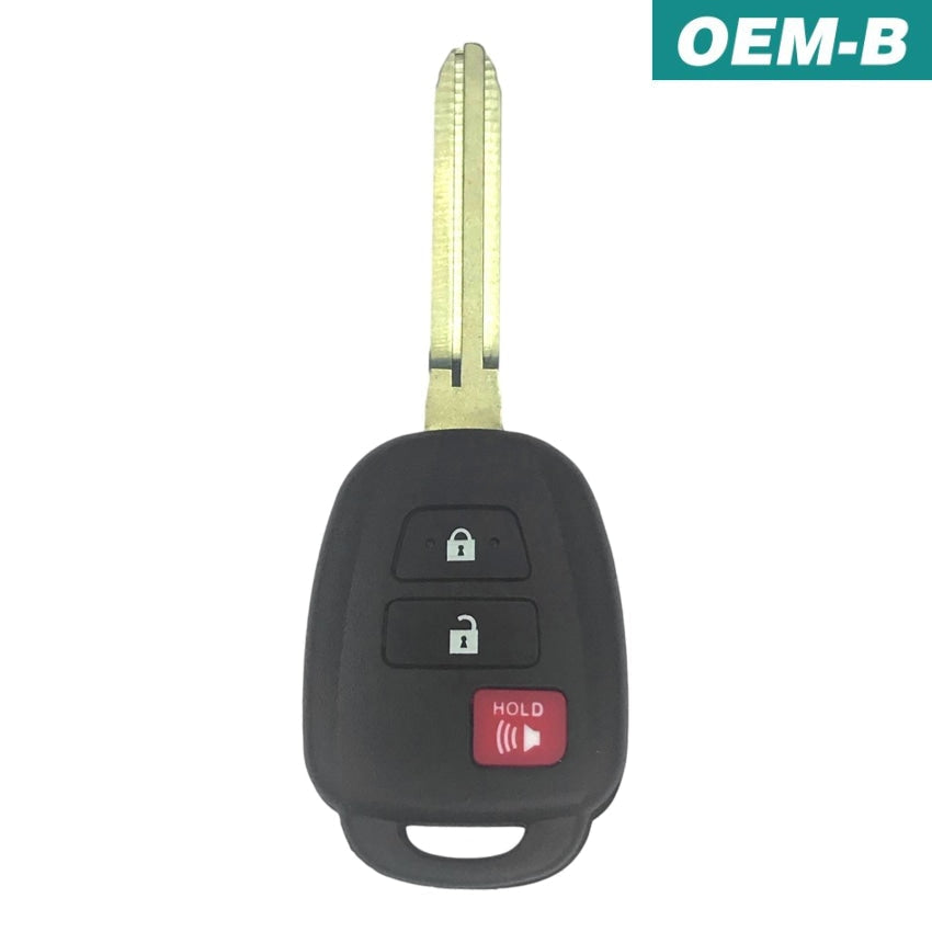 Toyota Highlander Tacoma RAV4 2013-2021 OEM 3 Button Remote Head Key GQ4-52T (H-Chip)