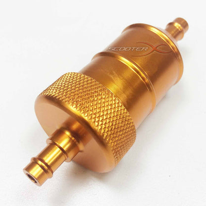 Aluminum Inline Fuel Filter 1/4" Flanges