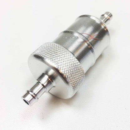 Aluminum Inline Fuel Filter 1/4" Flanges
