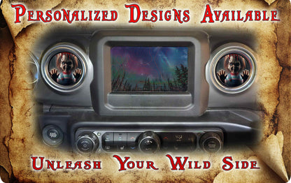 Steering wheel decal chucky 137