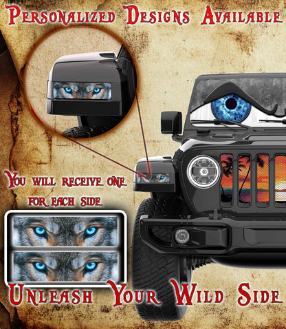 Wolf eyes Jl and Gladiator Turn signal decal 73