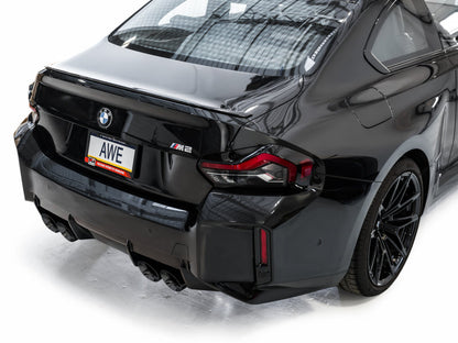 AWE Tuning 23-24 BMW G87 M2 Track Edition Exhaust - Diamond Black Tips 3020-43487