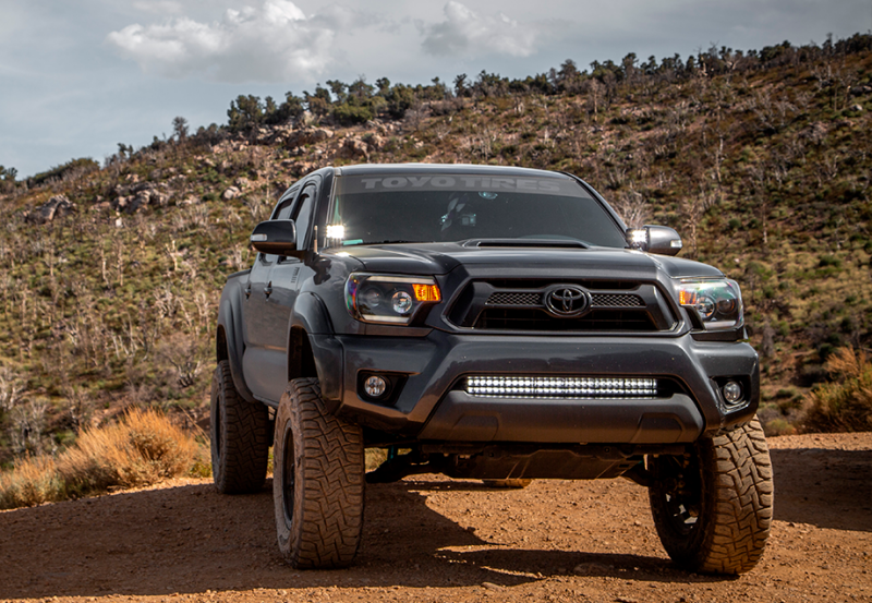 Cali Raised LED Cali Raised 05-15 Toyota Tacoma 32In Lower Bumper Hidden Led Bar Brackets Kit - Combo No Switch CR2472