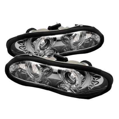 Spyder Chevy Camaro 98-02 Projector Headlights LED Halo LED Chrm - Low H1 PRO-YD-CCAM98-HL-C 5009241