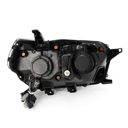 AlphaRex 10-13 Toyota 4Runner LUXX LED Proj Headlights Plank Style Black w/Seq Signal/DRL 880757 *Discontinued