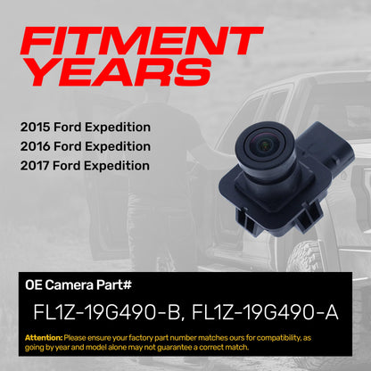 Ford Expedition (2015-2017) OEM Replacement Backup Camera OE Part # FL1Z-19G490-A, FL1Z-19G490-B