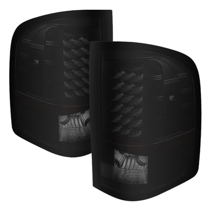 SPYDER Xtune Chevy Silverado 07-13 LED Tail Lights Black Smoke ALT-JH-CS07-LED-BKSM 5077493