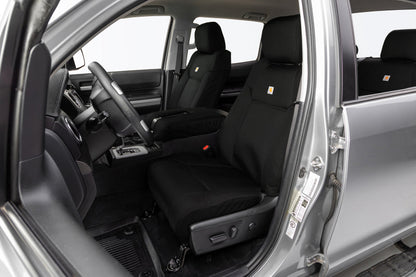 Covercraft 24-25 Ford F250/F550 Carhartt Super Dux PrecisionFit Custom Front Row Seat Covers - Black GTF4423ABCOBK