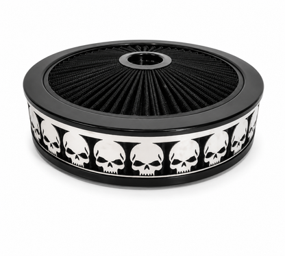 Blingz Beauty Bandz Black Air Filter Assembly , Skullz - 750014