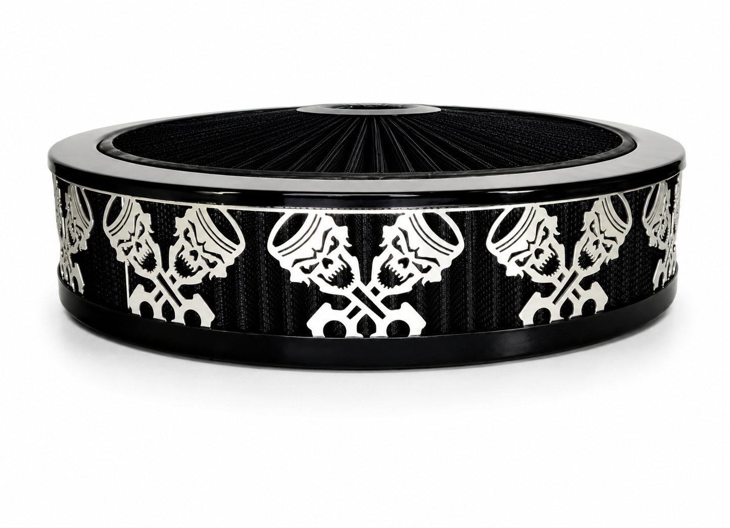 Blingz Beauty Bandz Black Air Filter Assembly , Skullz and Rods - 750017