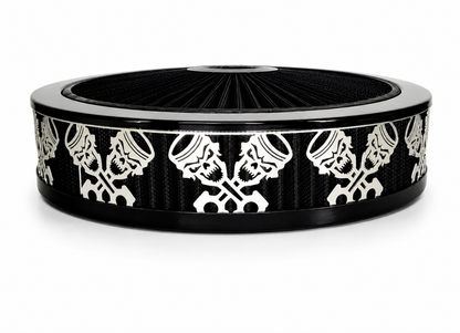 Blingz Beauty Bandz Black Air Filter Assembly , Skullz and Rods - 750017