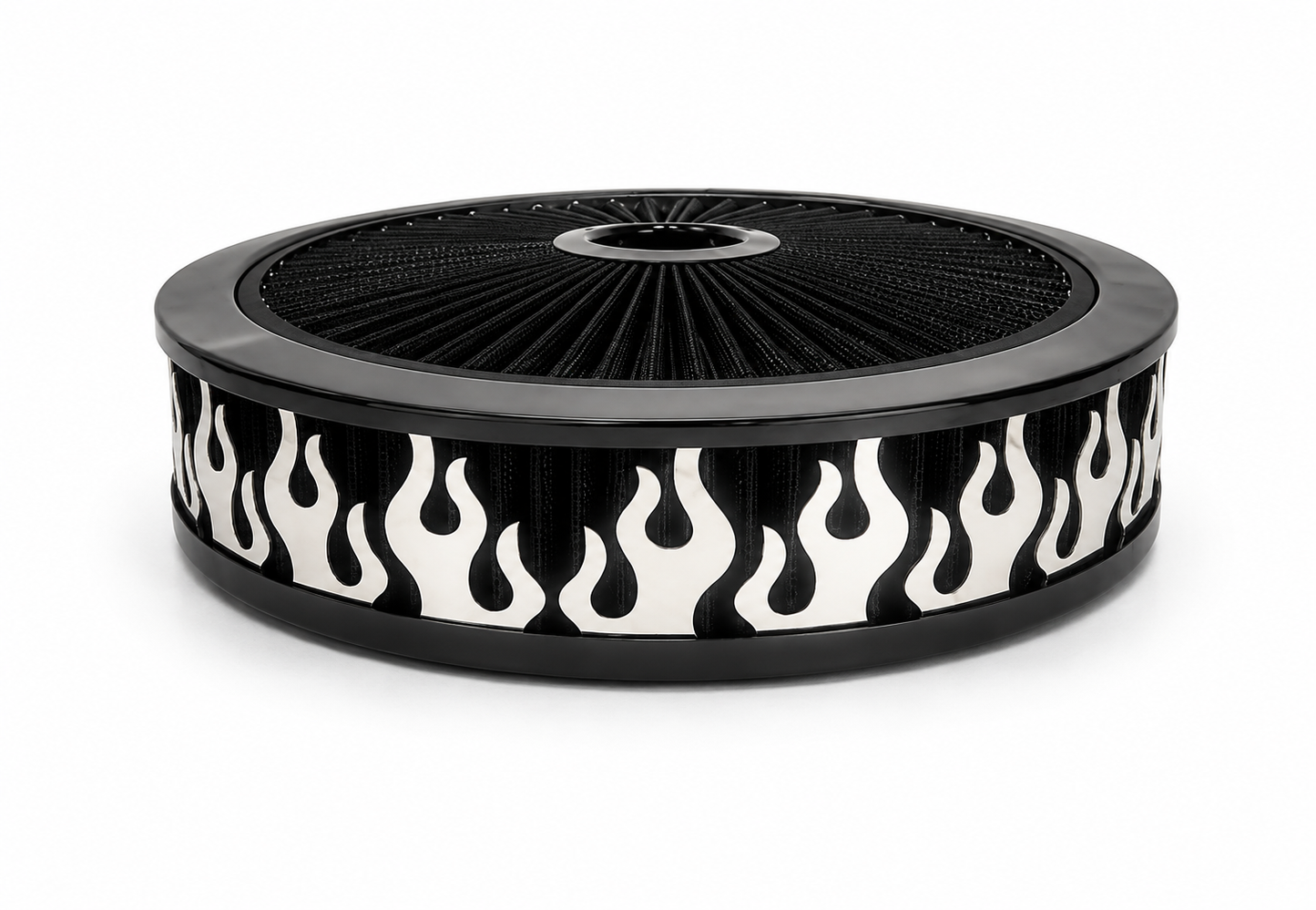 Blingz Beauty Bandz Black Air Filter Assembly , Flames - 750018