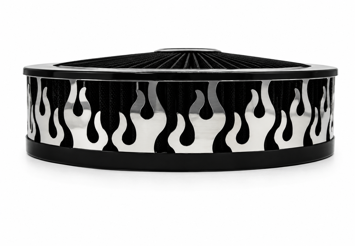 Blingz Beauty Bandz Black Air Filter Assembly , Flames - 750018