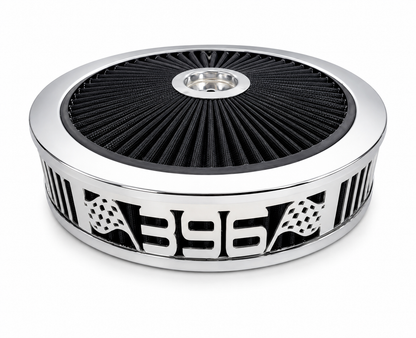 Blingz Beauty Bandz Black and Chrome Air Filter Assembly , 396 - 750035