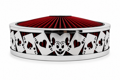 Blingz Beauty Bandz Red and Chrome Air Filter Assembly , Jokers Wild - 750042