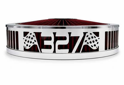 Blingz Beauty Bandz Red and Chrome Air Filter Assembly , 327 - 750046