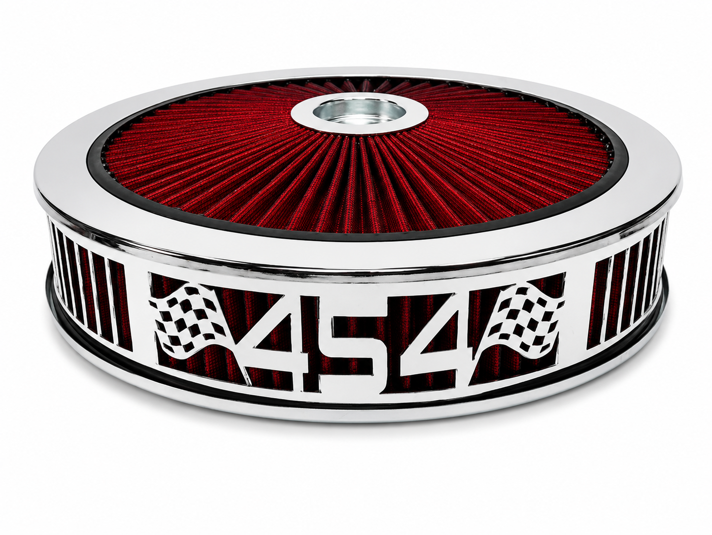 Blingz Beauty Bandz Red and Chrome Air Filter Assembly , 454 - 750050