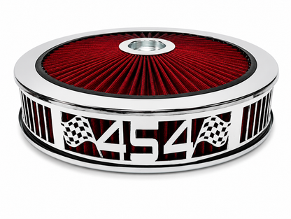 Blingz Beauty Bandz Red and Chrome Air Filter Assembly , 454 - 750050