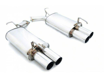 Megan Racing Axle-Back Exhaust for 2006-2010 Infiniti M35/M45 Dual 2.5" Tips Stainless Steel MR-ABE-IM05