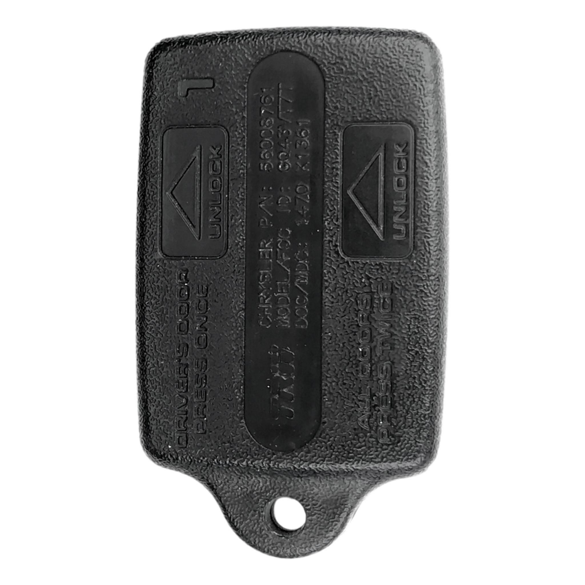 Chrysler Dodge Plymouth 1993-1999 OEM 3 Button Keyless Entry Remote GQ43VT7T | No Driver