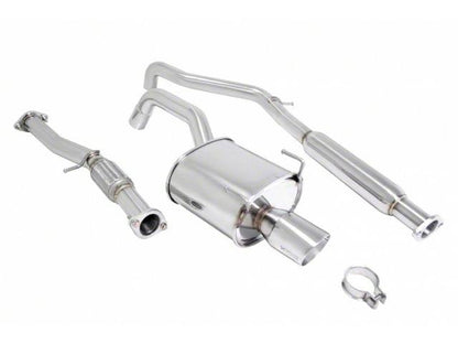 Megan Racing Cat-Back Exhaust for 2012+ Fiat 500 Stainless Steel 3.5x4.5 Roll Tip