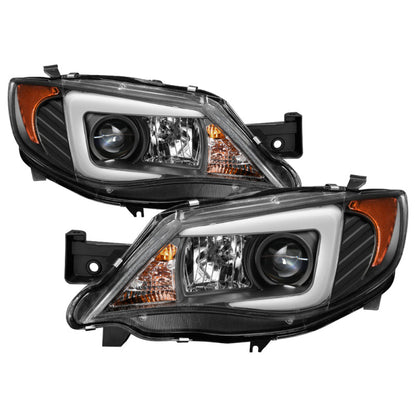 Spyder Subaru WRX 08-09 Projector Headlights - HID Model Only - Black PRO-YD-SWRX08-HID-LBDRL-BK 5083937