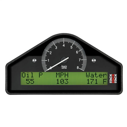 AutoMeter Stack Street Dash Black 0-8K RPM (PSI / DEG. F / MPH) ST8130-A