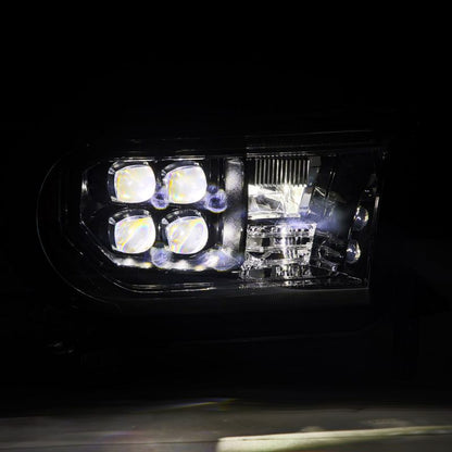 AlphaRex 07-13 Toyota Tundra NOVA LED Proj Headlights Alpha-Black w/Activ Light/Seq Signal/DRL 880820 *Discontinued