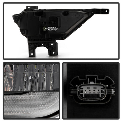 SPYDER 21-23 Ford F150 w/ Turn Signal OEM Style Full LED Fog Lights w/ Switch FL-FF1502021-LED-T-C 9052262