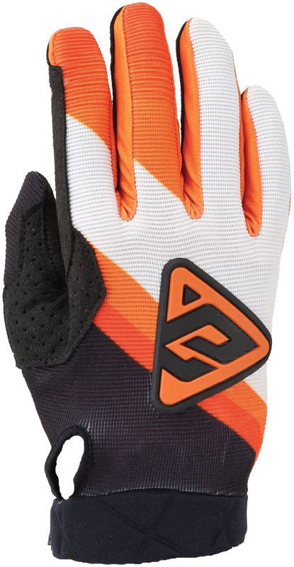 Answer 24 Peak Flo Gloves Black/Hyper Orange/White Youth - XL 442895