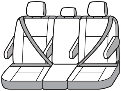 Covercraft 18-21 Honda Odyssey Carhartt Super Dux SeatSaver Custom Second Row Seat Covers - Black SSC8496COBK