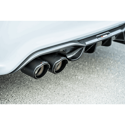 Akrapovic 2018+ BMW M2 Competition/M2 CS (F87N) Slip-On Line (Titanium) w/Carbon Fiber Tips S-BM/T/3H