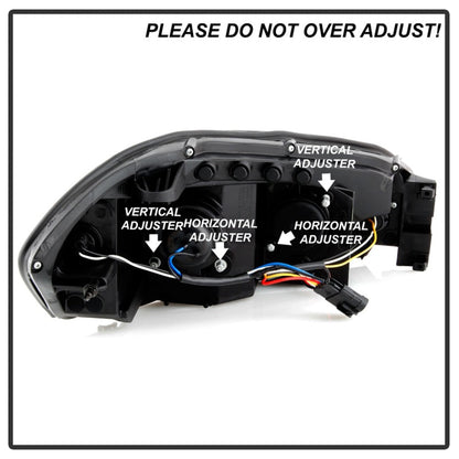 Spyder 06-13 Chevy Impala / 06-07 Chevy Monte Carlo Projector Headlights - Light Bar - Black 5086679