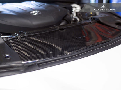 AutoTecknic Dry Carbon Fiber Cooling Shroud - Toyota A90 Supra