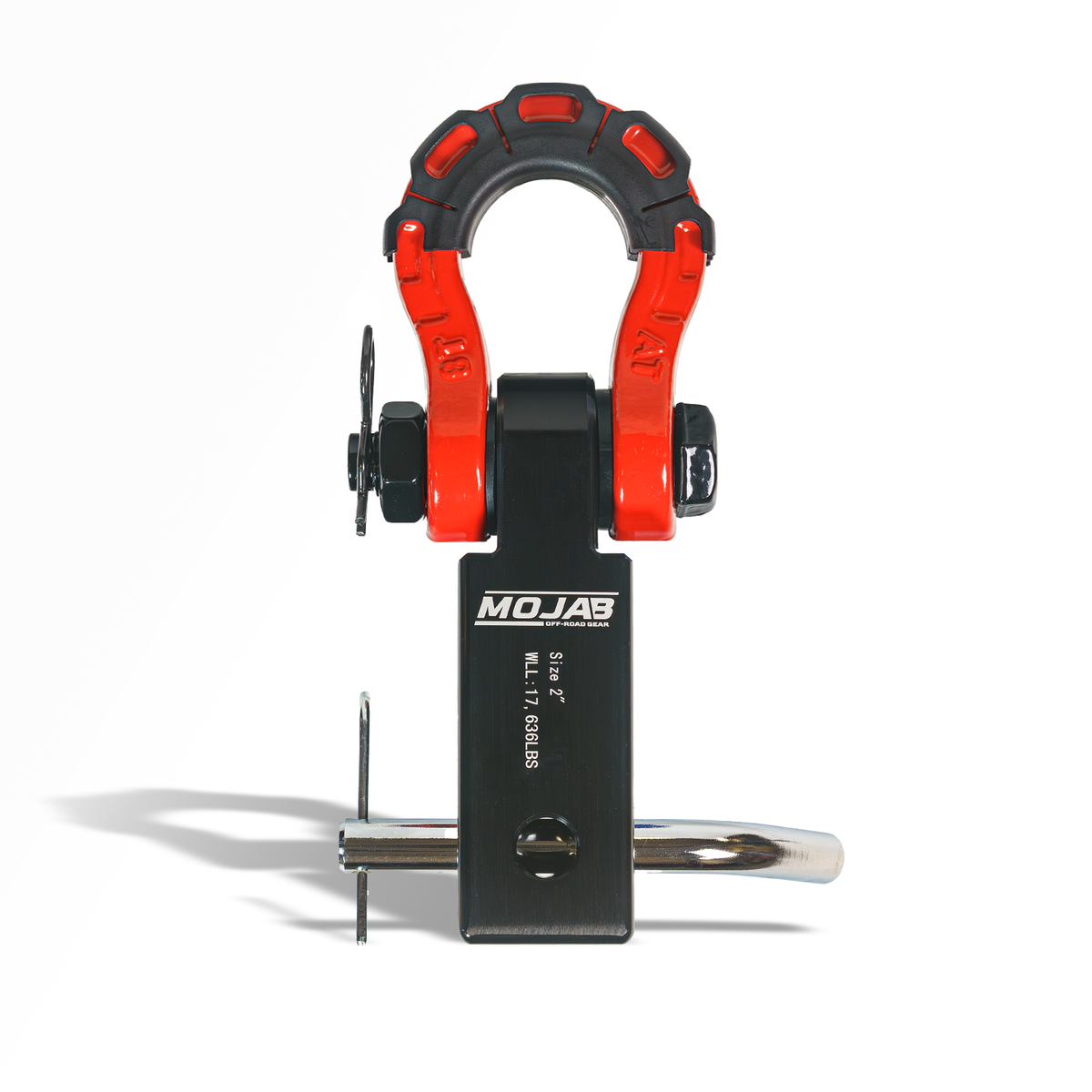 2'' Aluminum Hitch Receiver with Steel D-Shackle
