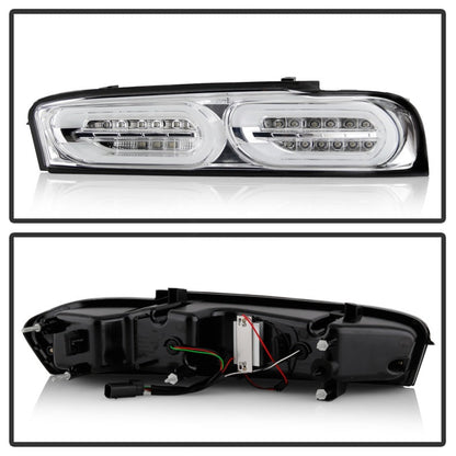 Spyder Chevy Camaro 16-18 Halogen LED Tail Lights Chrome ALT-YD-CCAM16HAL-SEQ-C 5087225