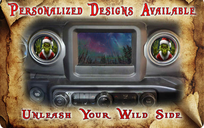 Steering wheel decal Grinch 115