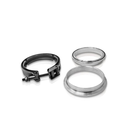 NGR V-Band Kit, Aluminum Clamp (Black), 2in Assembly Kit