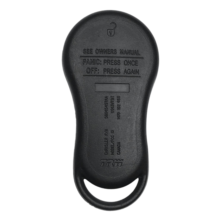 Dodge Ram 1999-2002 OEM 3 Button Keyless Entry GQ43VT9T