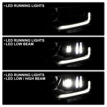 SPYDER Xtune 18-21 Chevrolet Traverse Full LED HeadLight - OE Left (Signal/Side Marker Halogen) 9956263