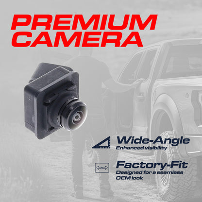 Ford F150 Crew Cab (15-20), F150 Extended Cab (15-20), F150 Raptor (17-20) / Lincoln MKX (16-18), Nautilus (19-23) LEFT Side View OEM Replacement Backup Camera OE Part # FL3Z-19G490-AA, FL3Z-19G490-A