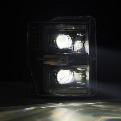 AlphaRex 08-10 Ford F250-550 LUXX-Series LED Projector Headlights Black w/Activ Light/Seq Signal 880312 *Discontinued