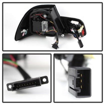 Spyder BMW E46 3-Series 04-06 2Dr Light Bar Style LED Tail Lights Black ALT-YD-BE4604-LBLED-BK 5076564