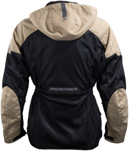 Speed and Strength Starstruck Mesh Jacket Trench Tan/Black Womens - Large