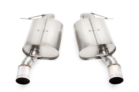 Dinan Free Flow Axle-Back Exhaust - 2007-2013 BMW 335i/335is/335xi Stainless Steel - Polished Tips - E92/E93