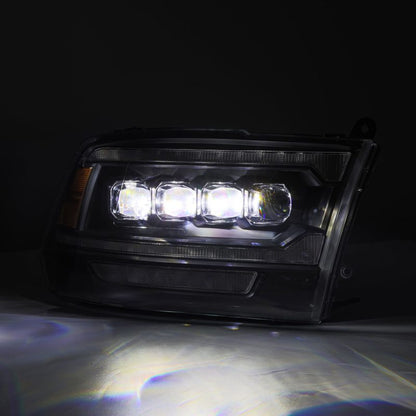 AlphaRex 09-18 Dodge Ram 2500 NOVA LED Proj Headlights Plank Style Design Black w/ Activation Light 880555 *Discontinued