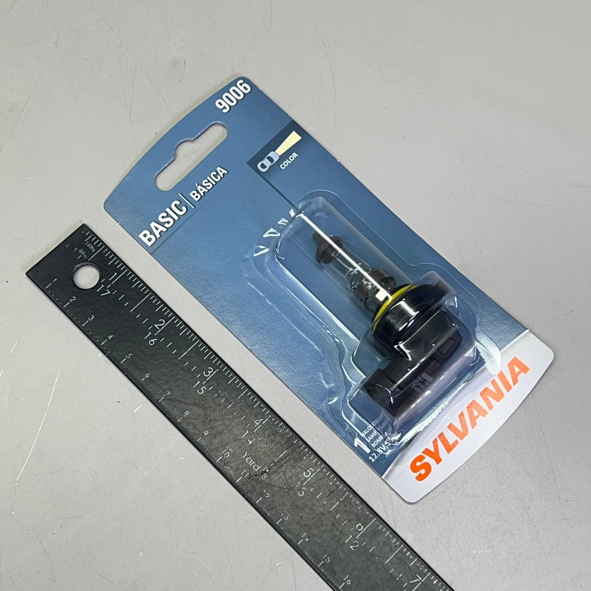 SYLVANIA (2 PACK) Basic Halogen Headlight Bulb OE Quality 12.8V 9006.BP